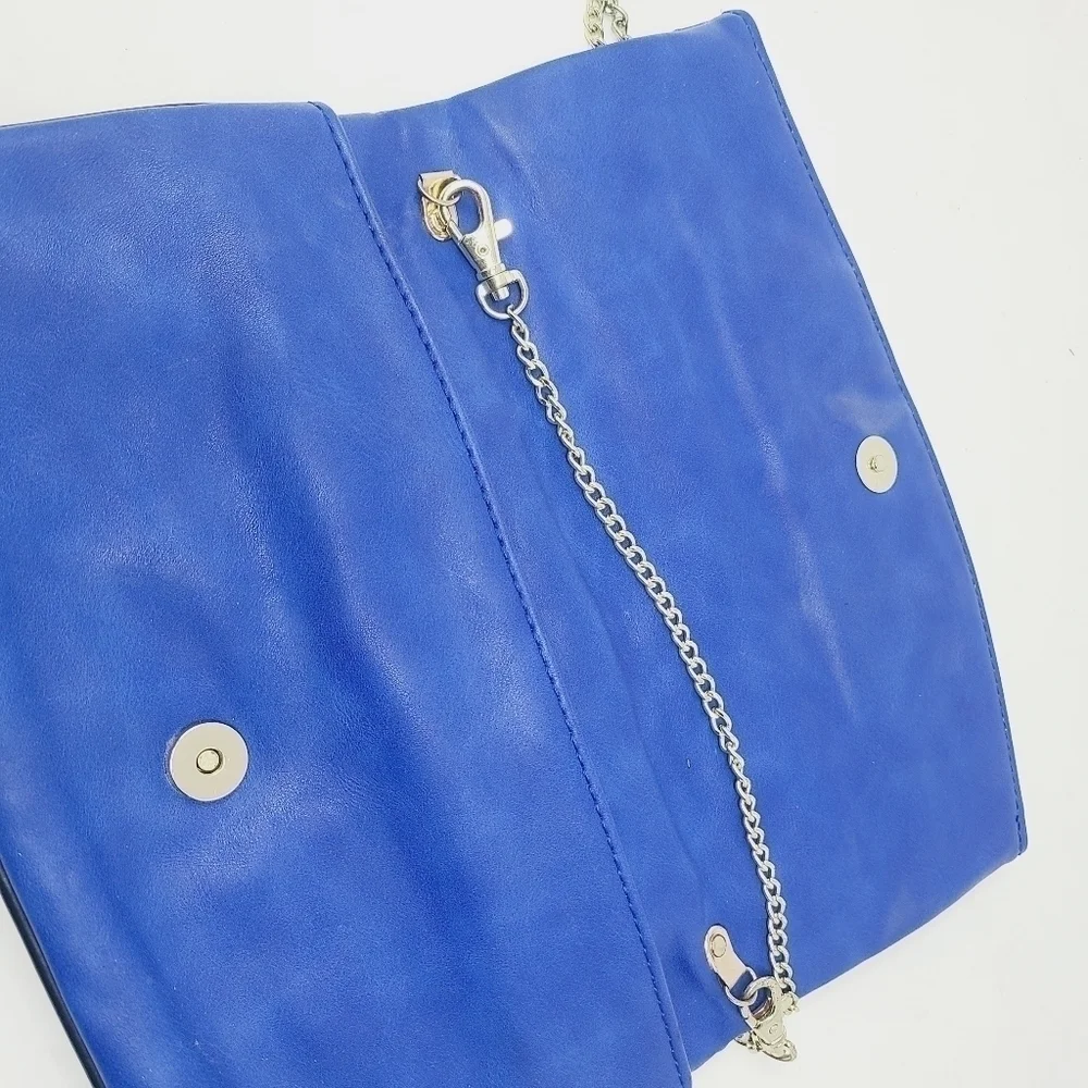 Urban Expressions | Women's Royal Blue Fold Front Crossbody Bag (One Size)